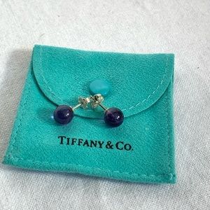 Tiffany & Co. Amethyst Silver Stud Earrings